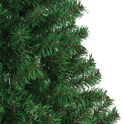 vidaXL Artificial Christmas Tree with Thick Branches Green 6 ft PVC