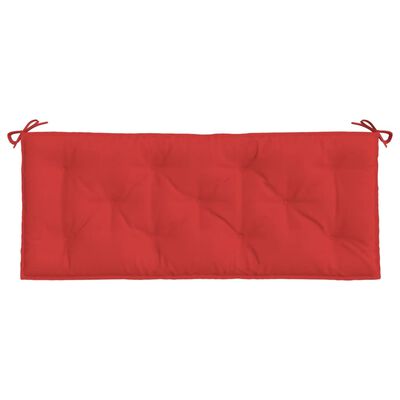 vidaXL Garden Bench Cushions 2 pcs Red 47.2"x19.7"x2.8" Oxford Fabric