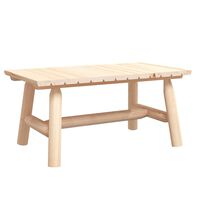 vidaXL Coffee Table 35.4"x19.7"x16.1" Solid Wood Spruce