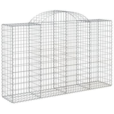 vidaXL Arched Gabion Baskets 18 pcs 78.7"x19.7"x47.2"/55.1" Galvanized Iron