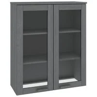 vidaXL Top for Highboard HAMAR Dark Gray 33.5"x13.8"x39.4" Solid Wood Pine