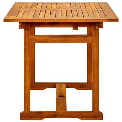 vidaXL Garden Dining Table (47.2"-66.9")x31.5"x29.5" Solid Acacia Wood