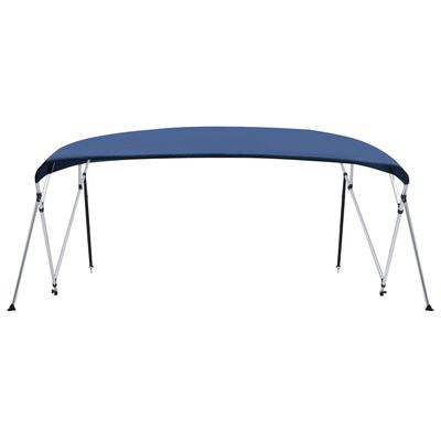 vidaXL 4 Bow Bimini Top Navy Blue 95.7"x(90.6"-96.1")x53.9"