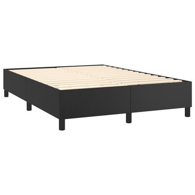 vidaXL Bed Frame Black 53.9"x74.8" Full Faux Leather