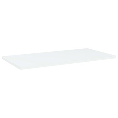 vidaXL Bookshelf Boards 4 pcs White 23.6"x11.8"x0.6" Engineered Wood