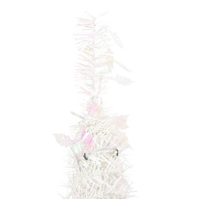 vidaXL Artificial Christmas Tree Pop-up 100 LEDs White 59.1"