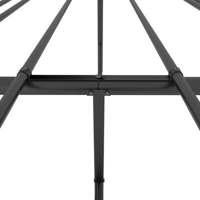 vidaXL Metal Bed Frame without Mattress Black 53.1"x74.8"