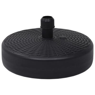 vidaXL Umbrella Base Sand/Water Filled 6.3 gal Black