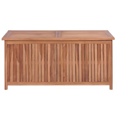 vidaXL Patio Storage Box 47.2"x19.7"x22.8" Solid Wood Teak