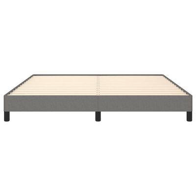 vidaXL Bed Frame without Mattress Dark Gray 59.8"x79.9" Queen Fabric