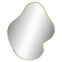 vidaXL Wall Mirror Gold 19.7"x15.7"