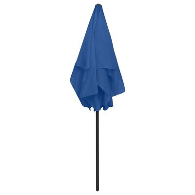 vidaXL Beach Parasol Azure Blue 70.9"x47.2"