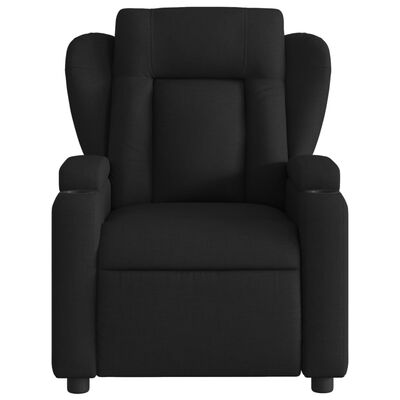 vidaXL Electric Massage Recliner Chair Black Fabric