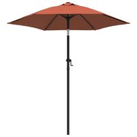 vidaXL Parasol Terracotta 78.7"x88.2" Aluminum