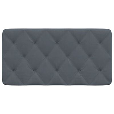 vidaXL Headboard Cushion Dark Gray 39.4" Velvet