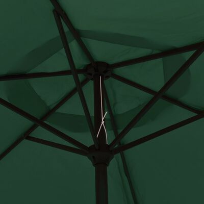 vidaXL Garden Parasol Green 78.7"x83.1" Aluminum