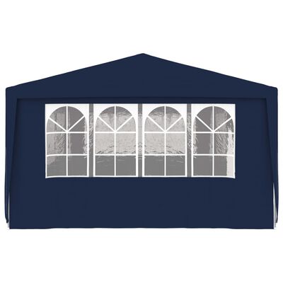 vidaXL Professional Party Tent with Side Walls 13.1'x29.5' Blue 0.3 oz/ft²