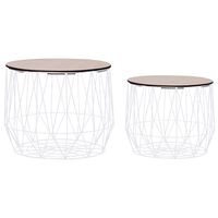 vidaXL Coffee Table 2 pcs White