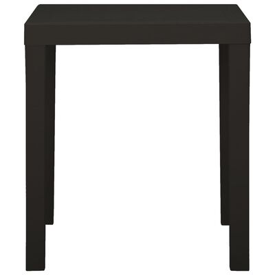 vidaXL Patio Table Anthracite 31.1"x25.6"x28.3" Plastic