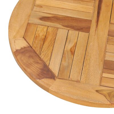 vidaXL Rotating Table Disk Solid Teak Wood