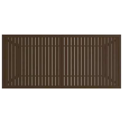 vidaXL Patio Table Brown 74.8"x31.5"x28.3" Steel