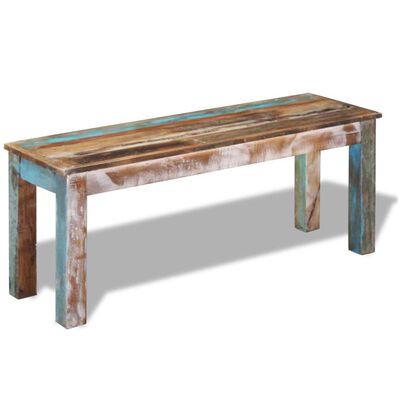 vidaXL Bench Solid Reclaimed Wood 43.3"x13.8"x17.7"