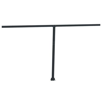 vidaXL Awning Post Set Anthracite 177.2"x96.5" Iron