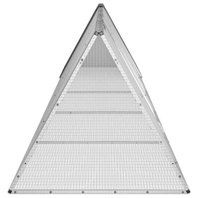 vidaXL Rabbit Cage Anthracite 198.6"x31.7"x28" Galvanized Steel