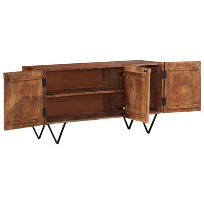 vidaXL Sideboard 43.3"x13.8"x22" Solid Wood Mango