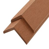 vidaXL 5 pcs Decking Angle Trims WPC 66.9" Light Brown