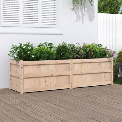 vidaXL Garden Planter 70.9" x 19.7" x 19.7" Solid Wood Pine