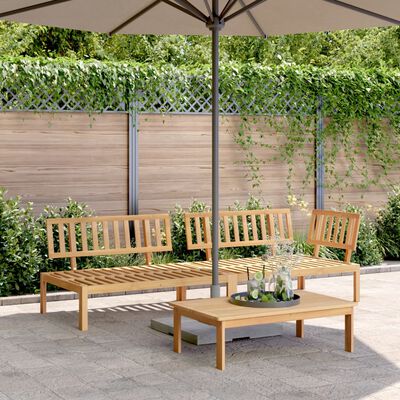 vidaXL 3 Piece Patio Pallet Sofa Set Solid Wood Acacia