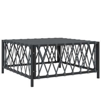 vidaXL 6 Piece Patio Lounge Set with Cushions Anthracite Steel