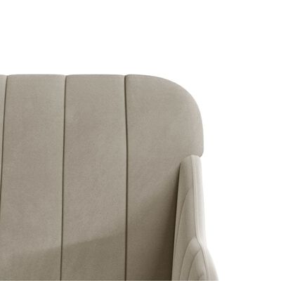 vidaXL Armchair Light Gray 24.8"x29.9"x31.5" Velvet