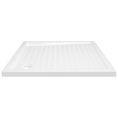 vidaXL Shower Base Tray with Dots White 31.5"x31.5"x1.6" ABS