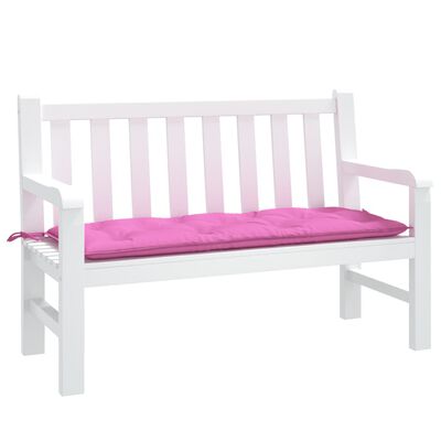 vidaXL Garden Bench Cushion Pink 47.2"x19.7"x2.8" Fabric