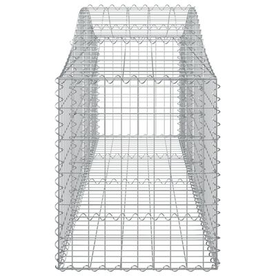 vidaXL Arched Gabion Baskets 40 pcs 78.7"x19.7"x23.6"/31.5" Galvanized Iron