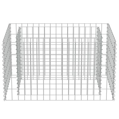 vidaXL Gabion Raised Bed Galvanized Steel 35.4"x19.7"x19.7"