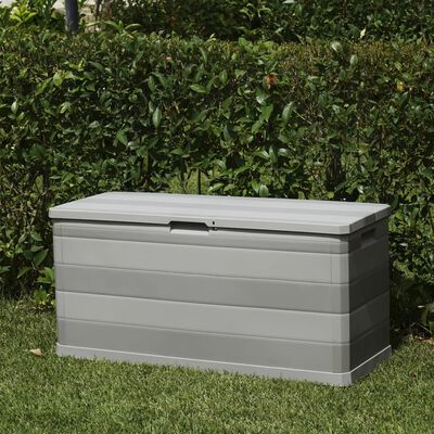 vidaXL Patio Storage Box Gray 46.1"x17.7"x22"