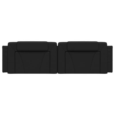 vidaXL Headboard Cushion Black 72" Faux Leather