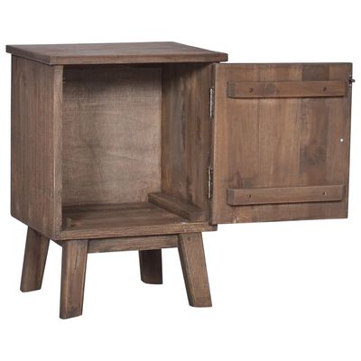 vidaXL Bedside Cabinet 15.7"x11.8"x20.9" Solid Teak Wood