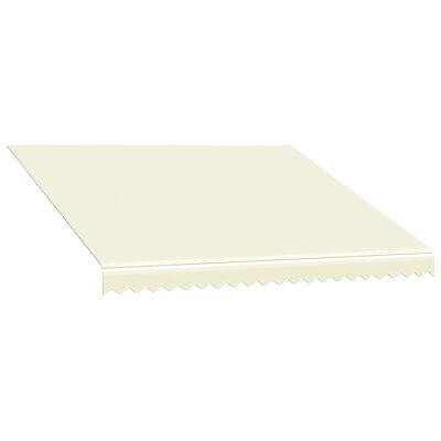 vidaXL Awning Top Sunshade Canvas Cream 118.1"x98.4"