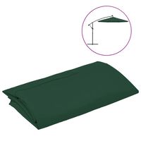 vidaXL Replacement Fabric for Cantilever Umbrella Green 118.1"