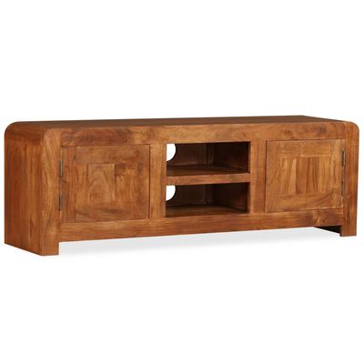 vidaXL TV Stand Solid Wood with Honey Finish 47.2"x11.8"x15.7"