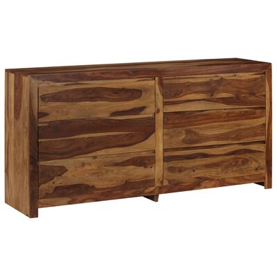 vidaXL Drawer Cabinet Solid Sheesham Wood 63"x15.7"x31.5"