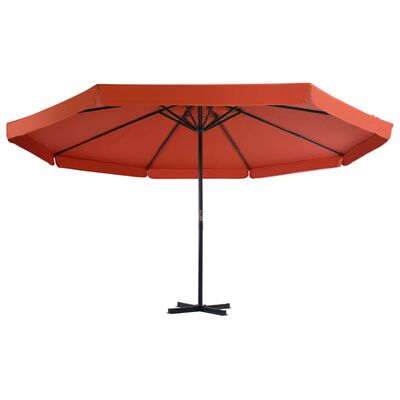 vidaXL Garden Parasol with Portable Base Terracotta