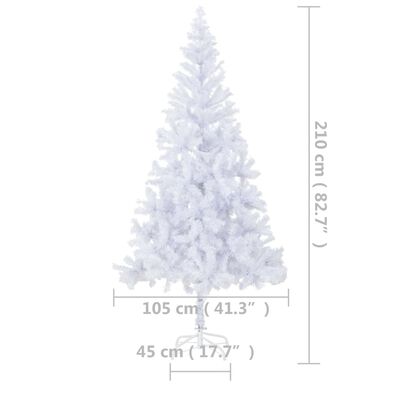 vidaXL Artificial Pre-lit Christmas Tree 82.7" 910 Branches