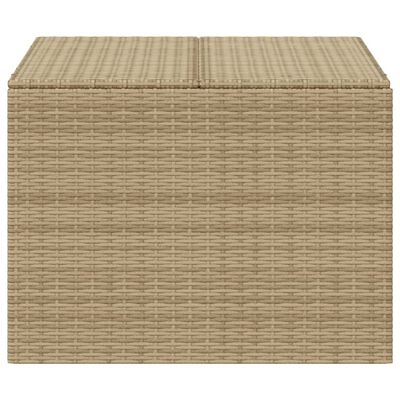 vidaXL Garden Storage Box Mix Beige 76.9 Gal Poly Rattan