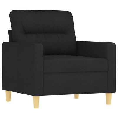 vidaXL Sofa Chair Black 23.6" Fabric