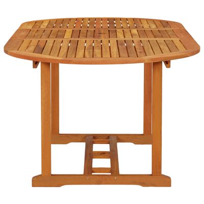 vidaXL Patio Table 78.7"x39.4"x29.5" Solid Wood Eucalyptus